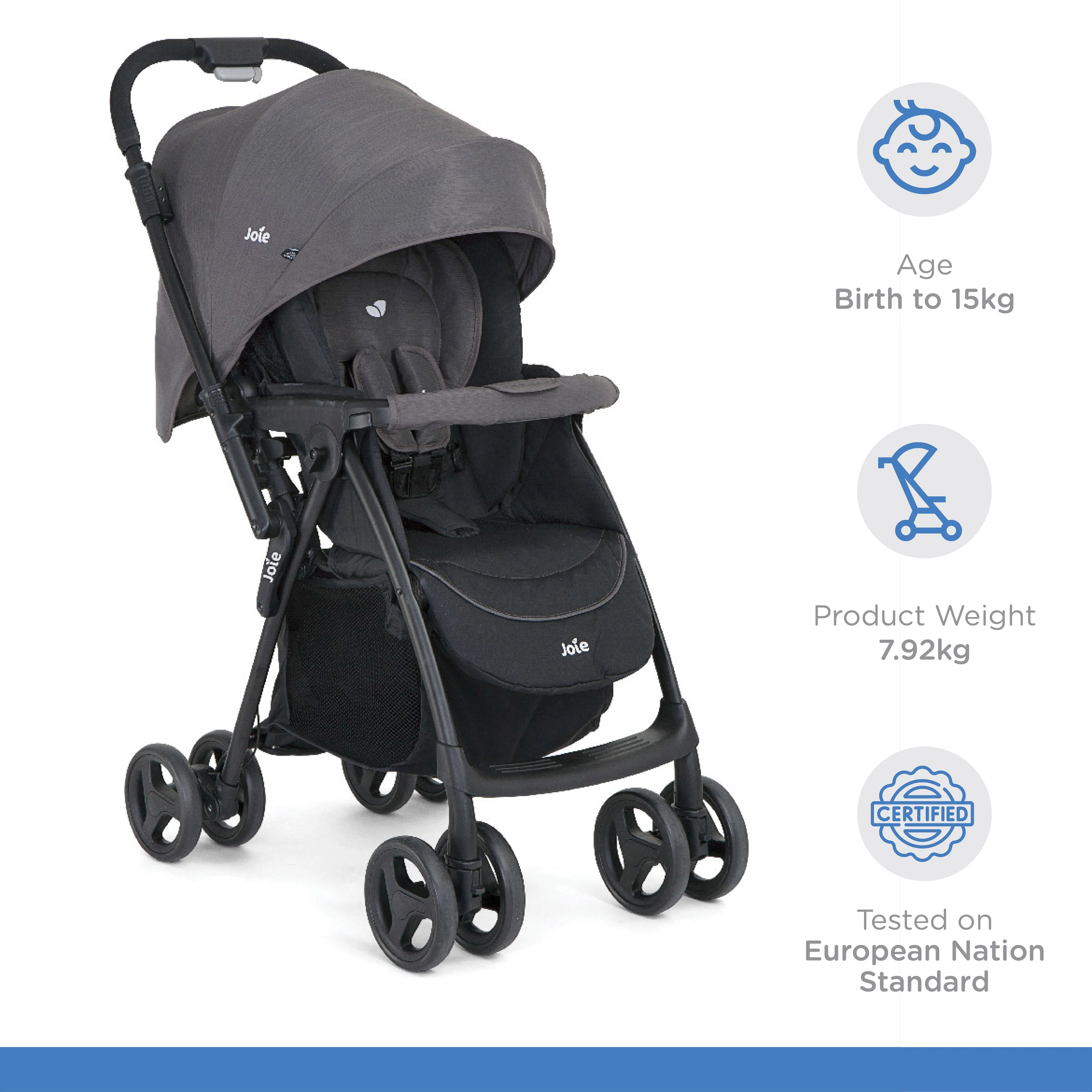 Joie Mirus Reversible Handle Stroller-Birth to 36months