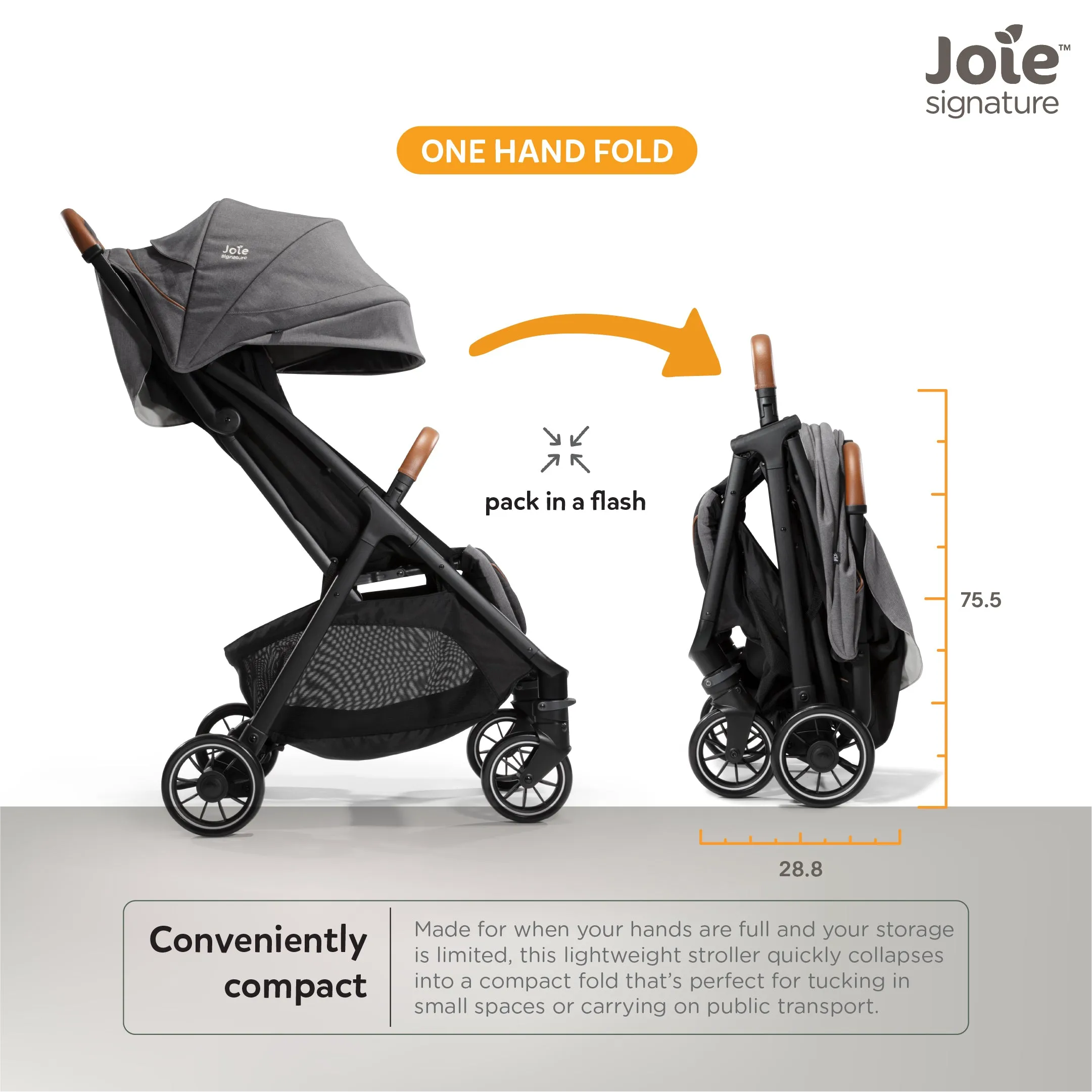 Joie Stroller Parcel Signature Carbon