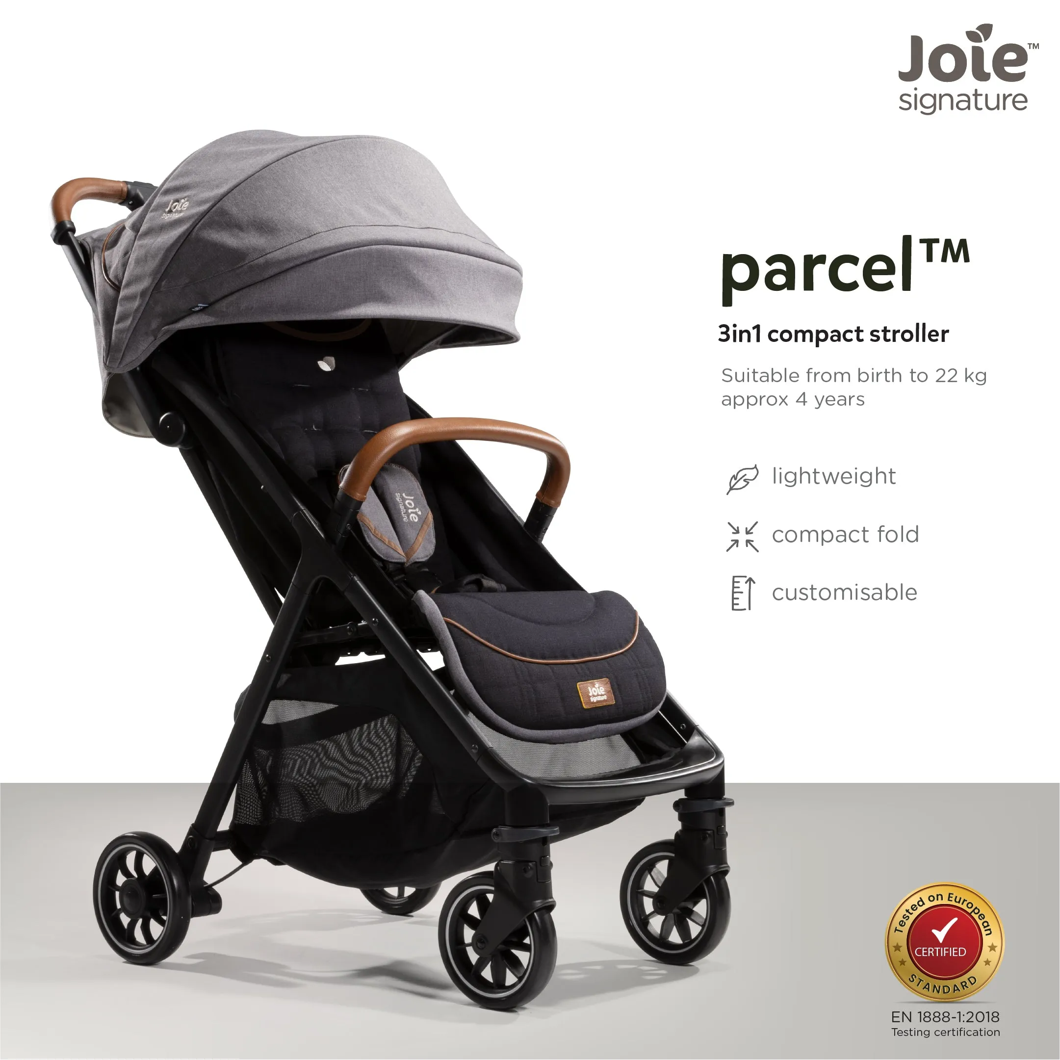 Joie Stroller Parcel Signature Carbon