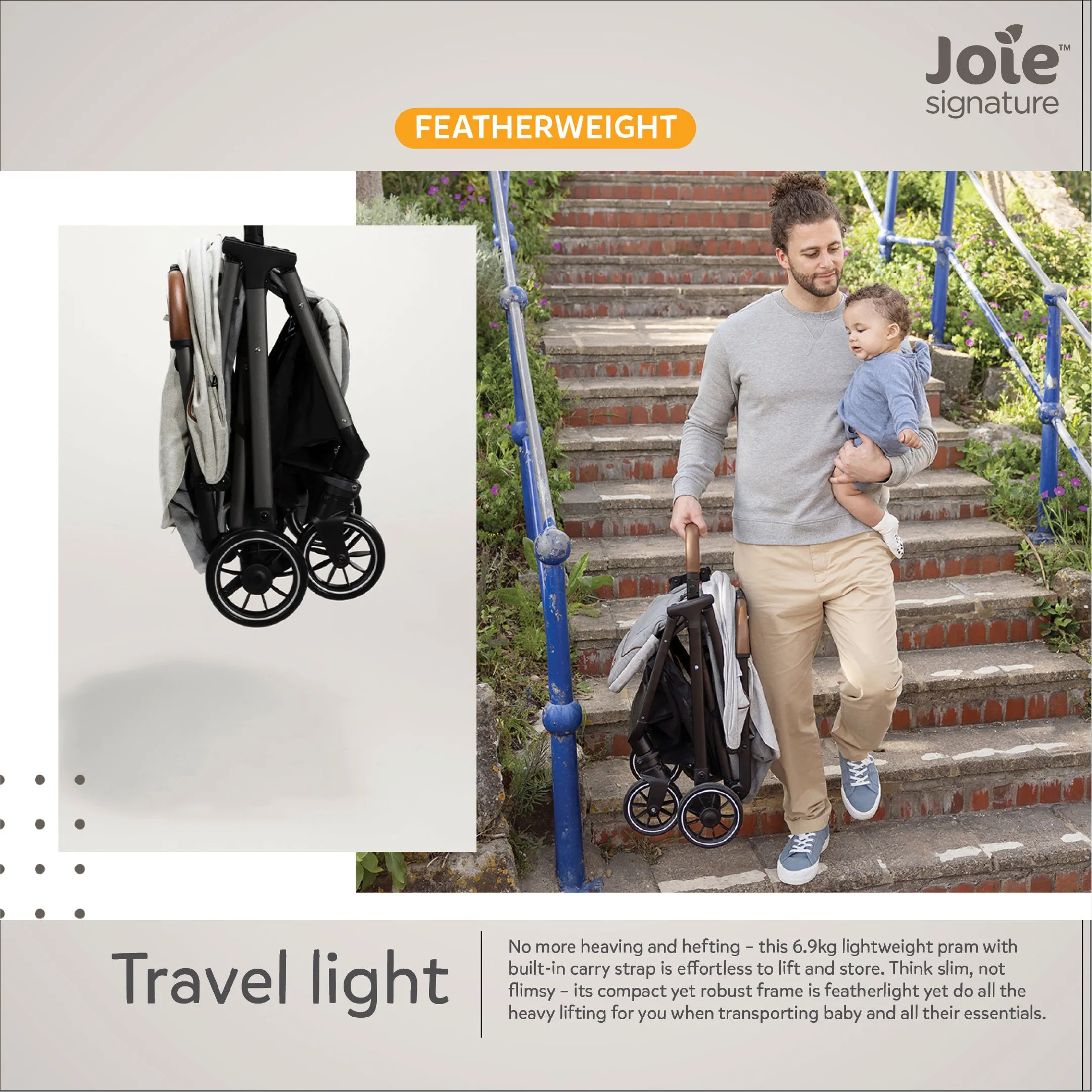 Joie Stroller Parcel Signature Carbon