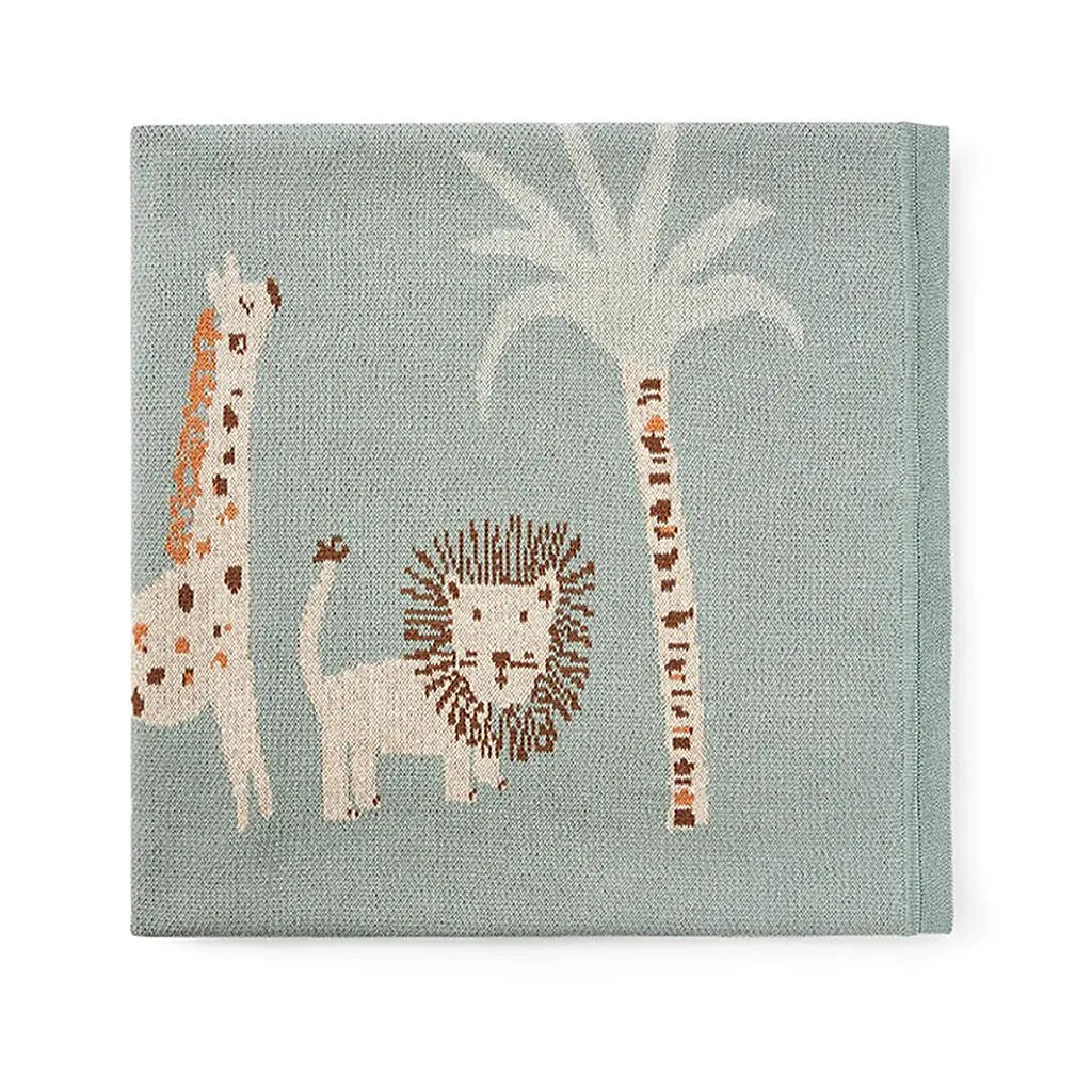 Knit Blanket Safari Lion