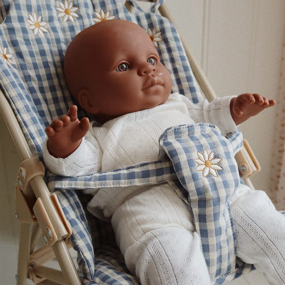 Konges Sløjd Doll Stroller - Captains Blue Check
