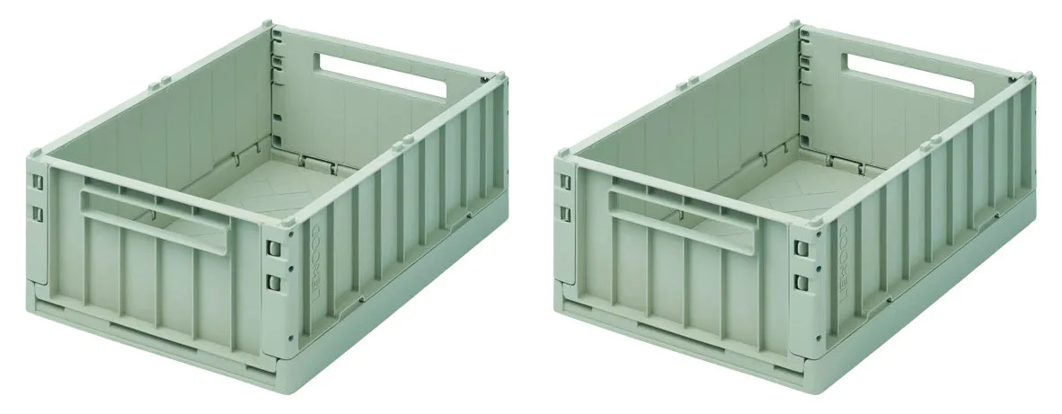 Liewood Weston Storage Box 2 Pack Medium Peppermint