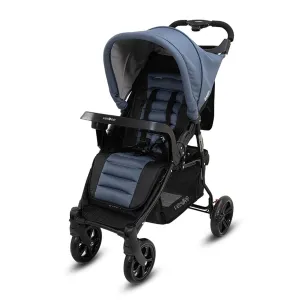 Lightweight Foldable Stroller Pram, UPF 50  Canopy, 22kg Capacity - Veebee