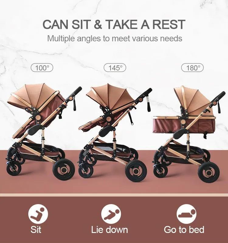 Luxury 2-in-1 Baby Stroller