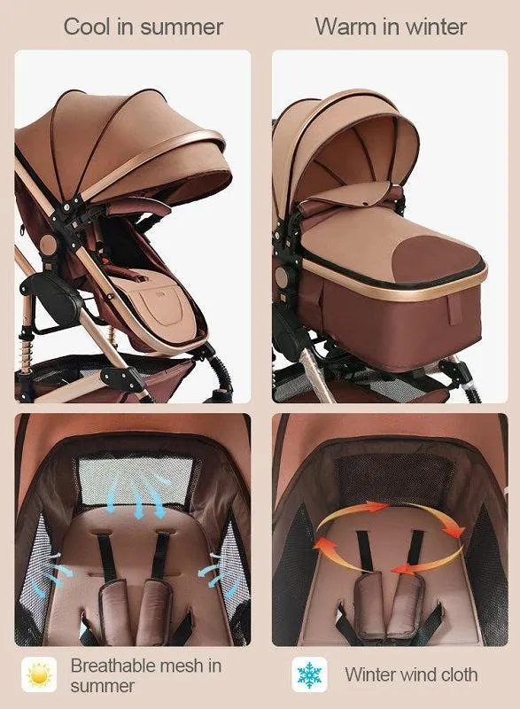 Luxury 2-in-1 Baby Stroller