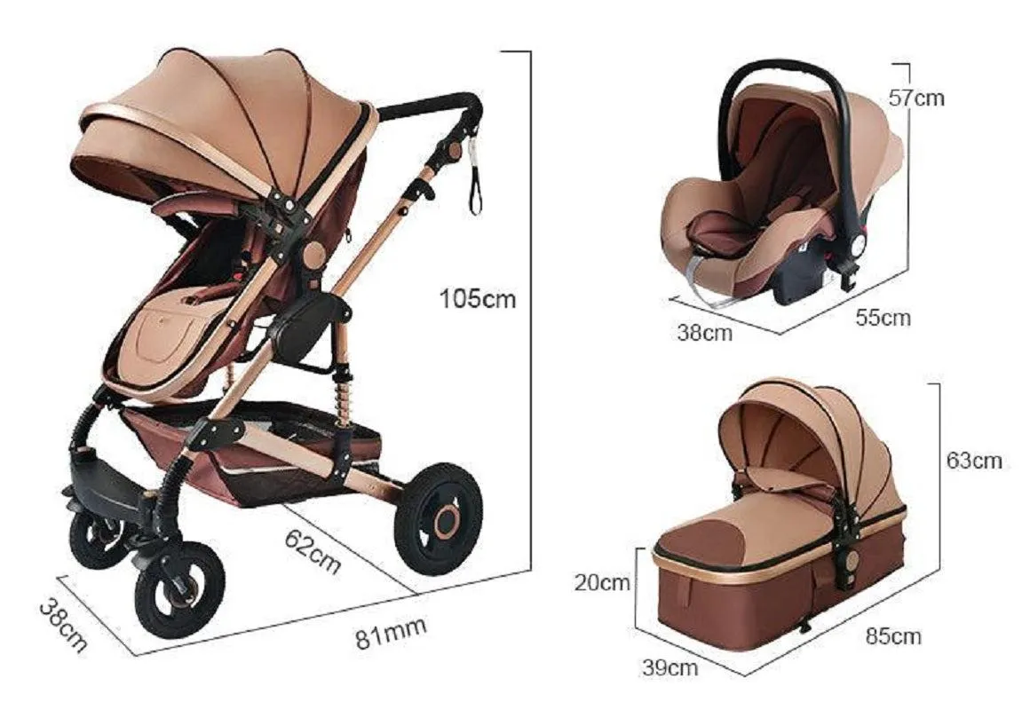Luxury 2-in-1 Baby Stroller