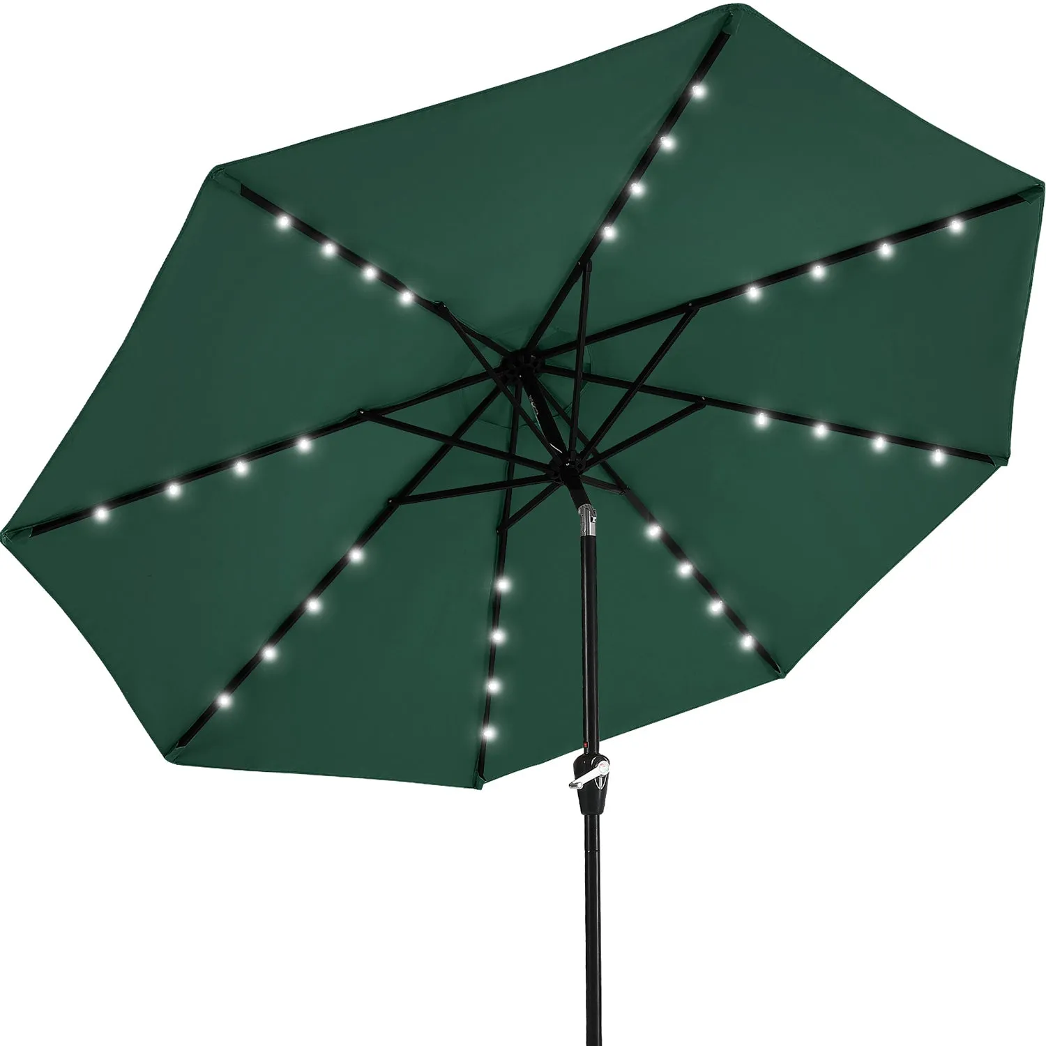 MASTERCANOPY Patio Umbrella with 32 Solar LED Lights-8 Ribs