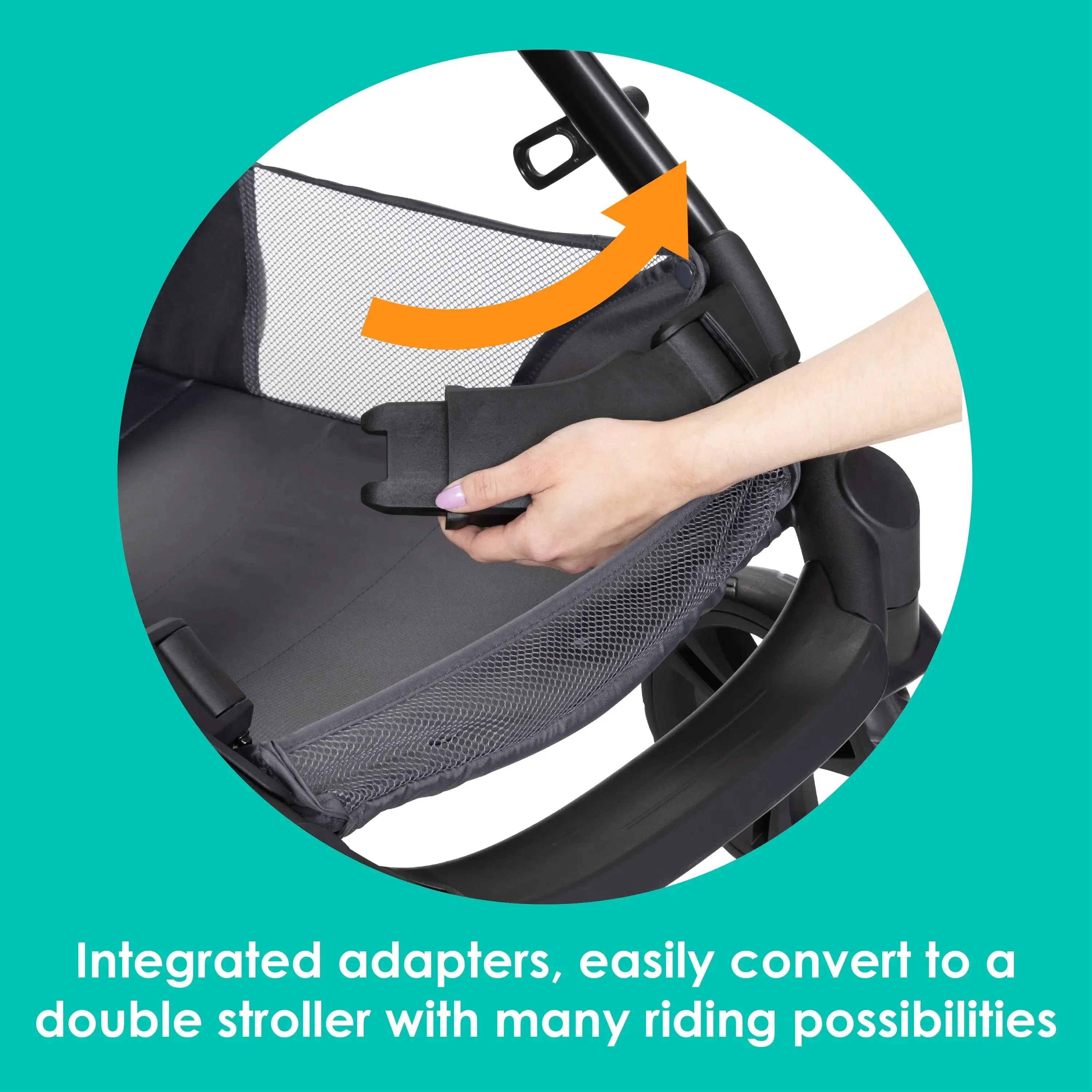 Morph Single to Double Modular Stroller