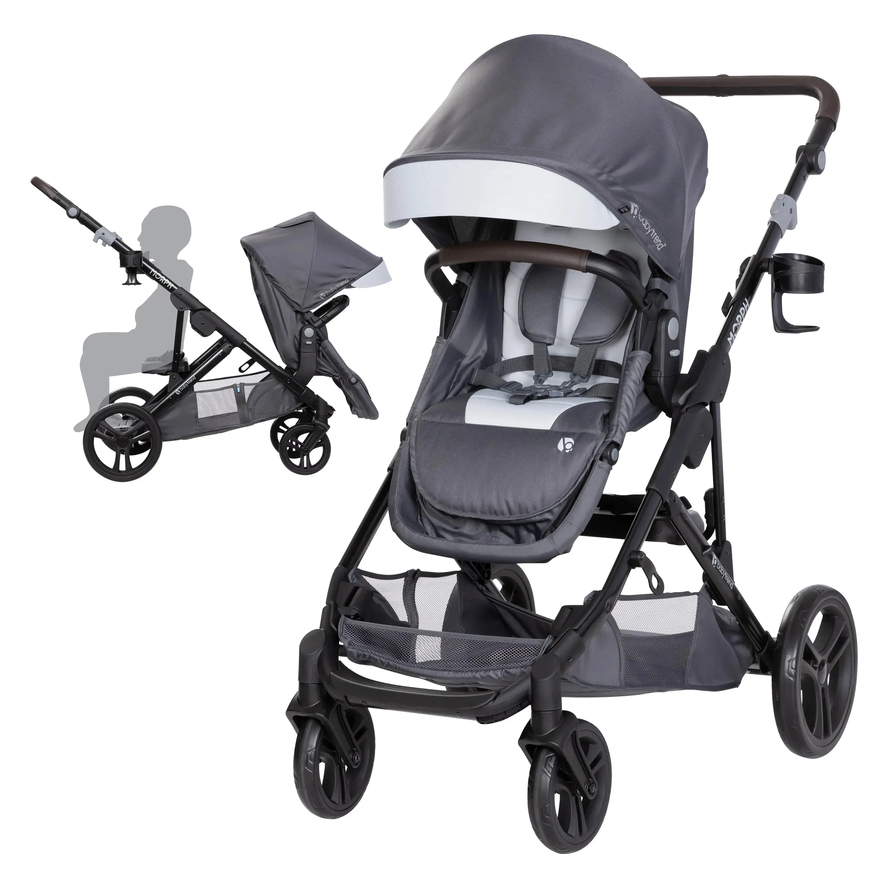 Morph Single to Double Modular Stroller