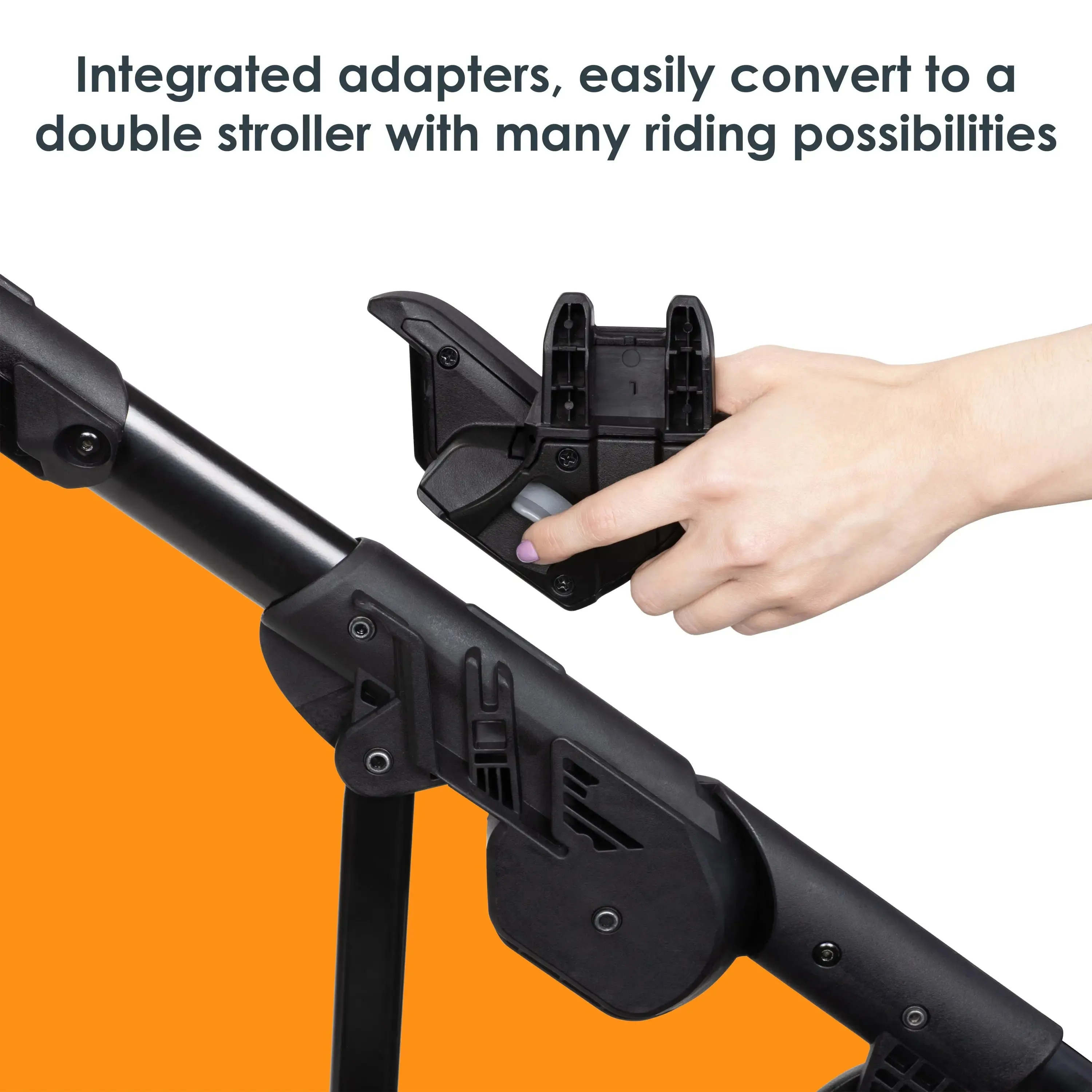 Morph Single to Double Modular Stroller