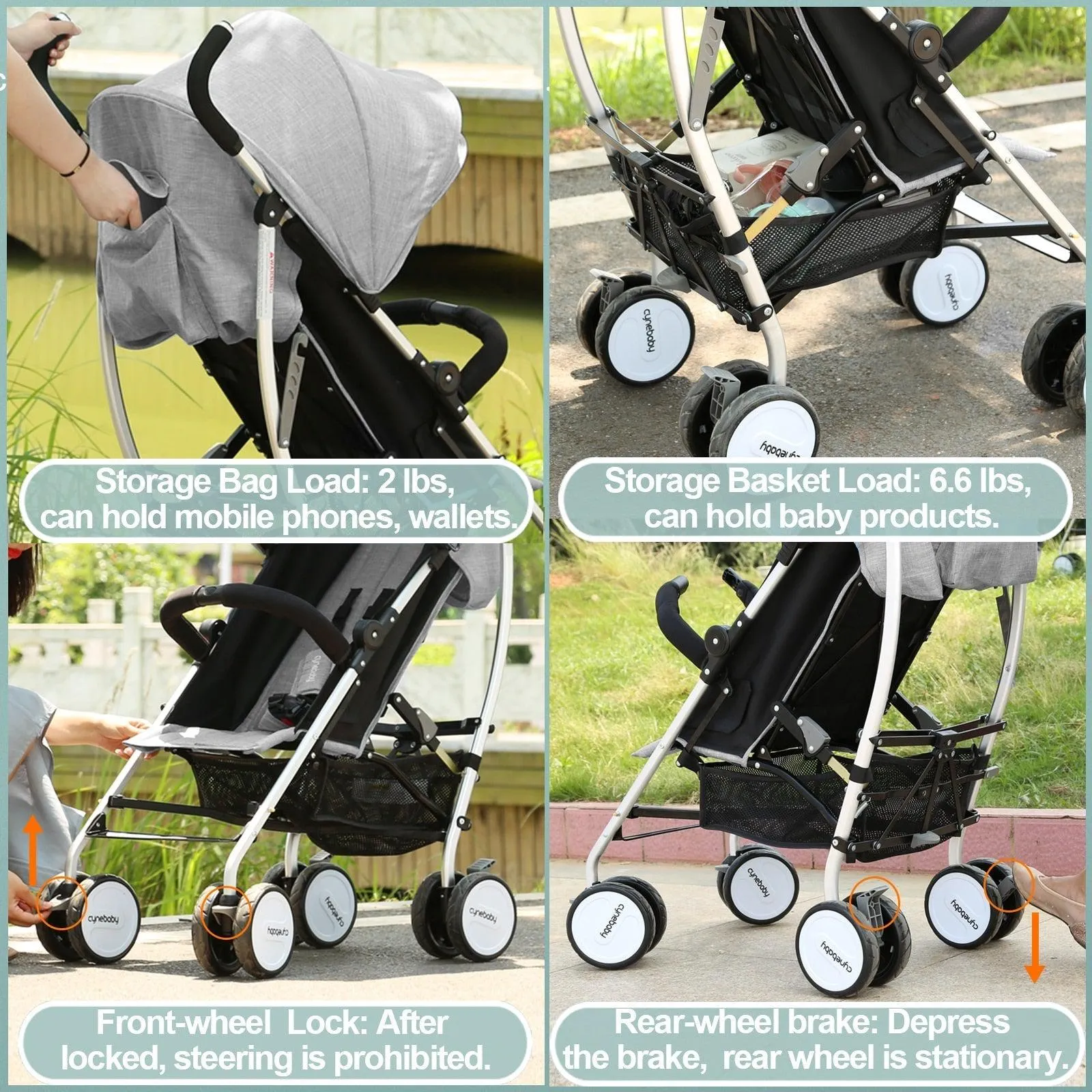 Multifunctional 2-in-1 Baby Stroller Simple Edition