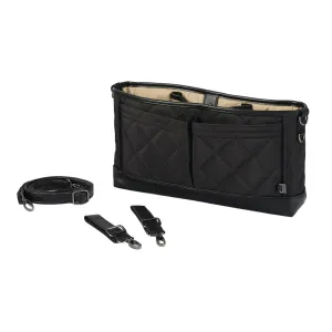 OiOi Diamond Quilt Stroller Organiser/Pram Caddy - Black