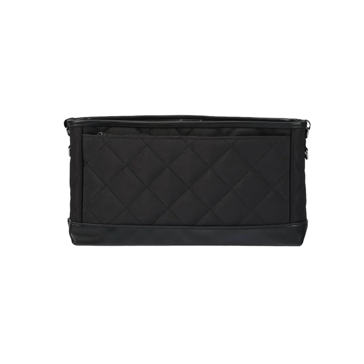 OiOi Diamond Quilt Stroller Organiser/Pram Caddy - Black