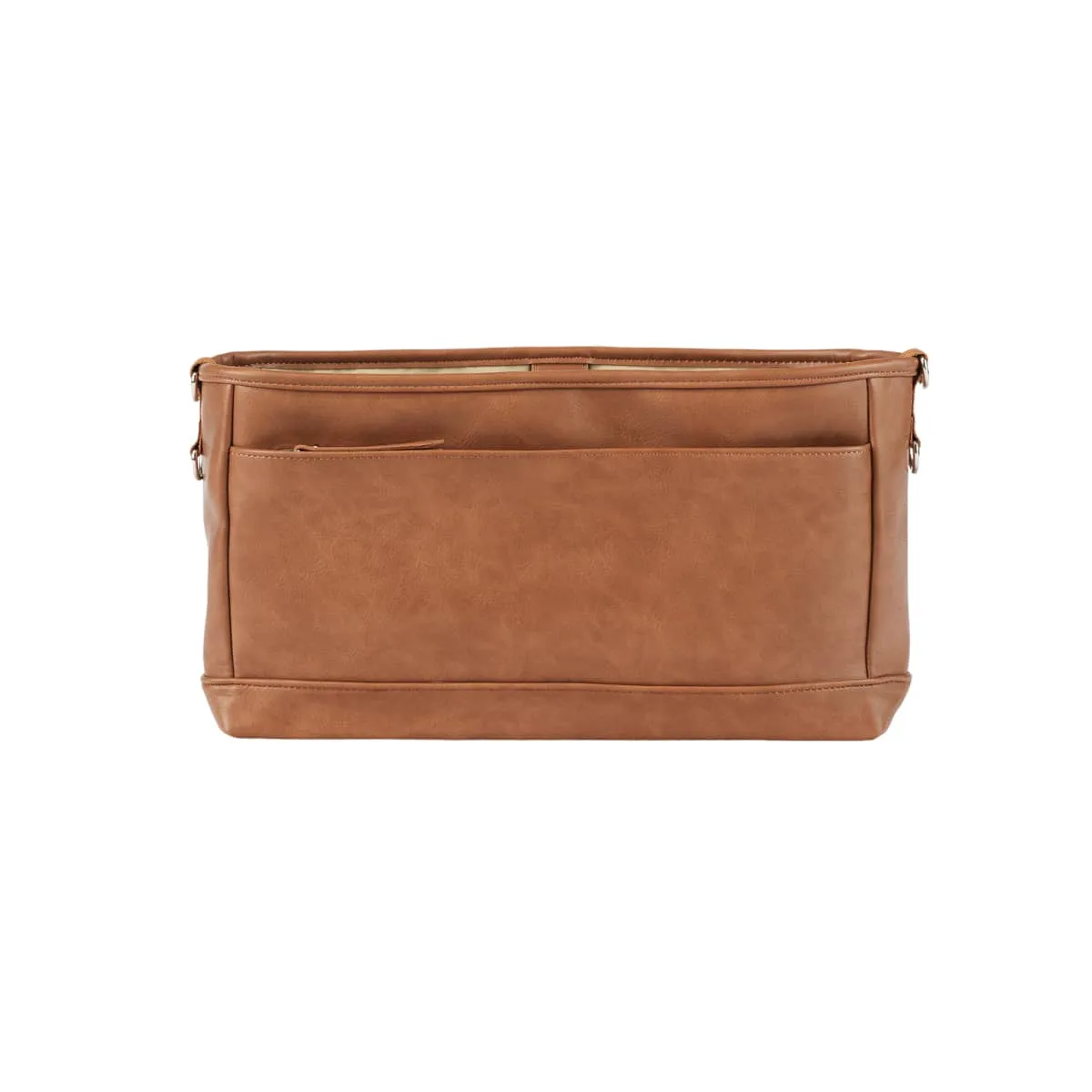 OiOi Vegan Leather Stroller Organiser/Pram Caddy - Tan