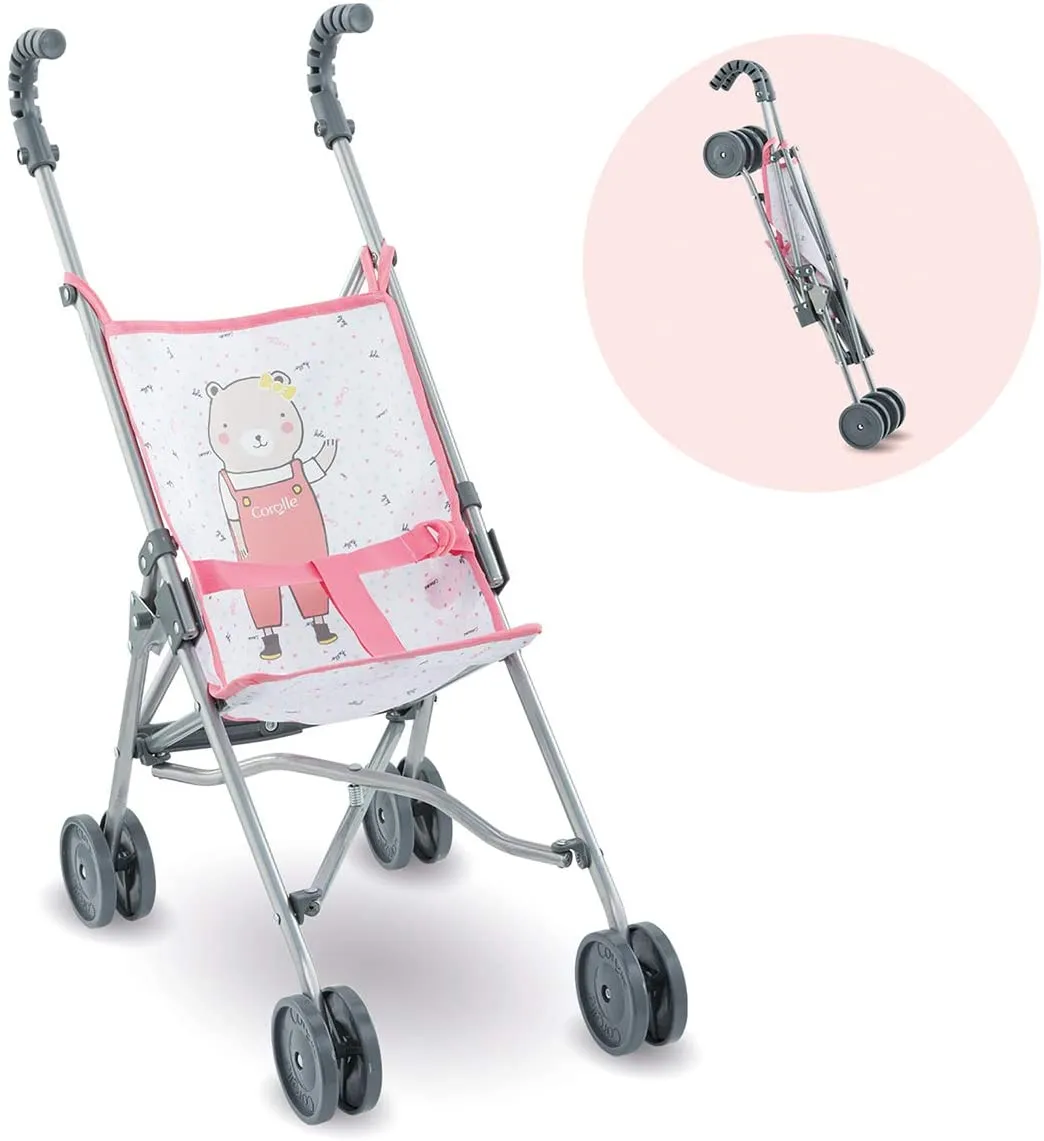 Pink Umbrella Doll Stroller
