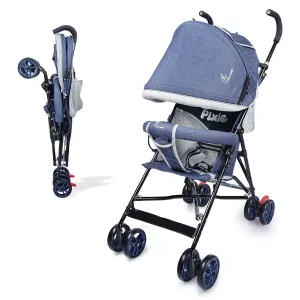 R for Rabbit Cute Little Pixie Buggy- Blue Grey