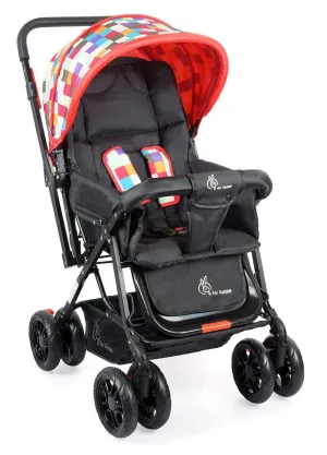 R for Rabbit Lollipop Lite Colorful Baby Stroller- Black Multicolor