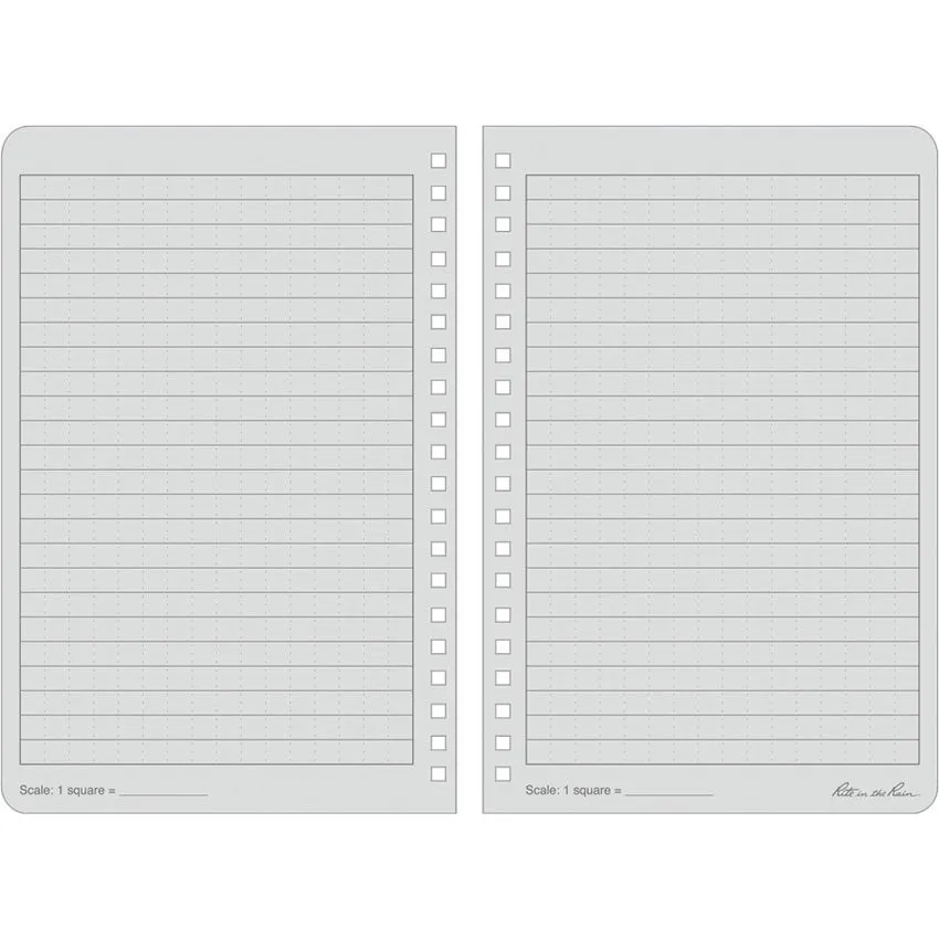 Rite in the Rain Side Spiral Notebook - Gray