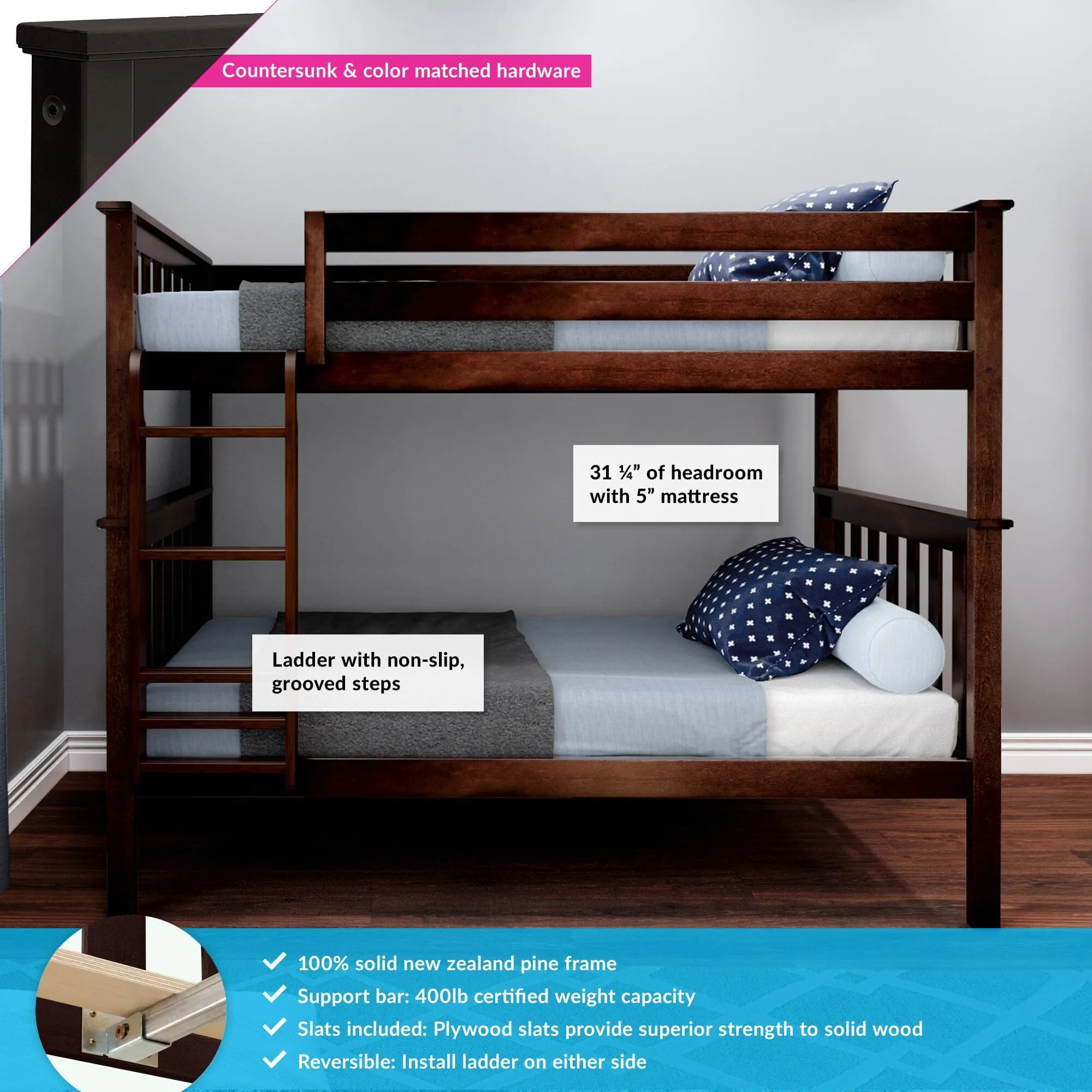 Twin Over Twin Bunk Bed
