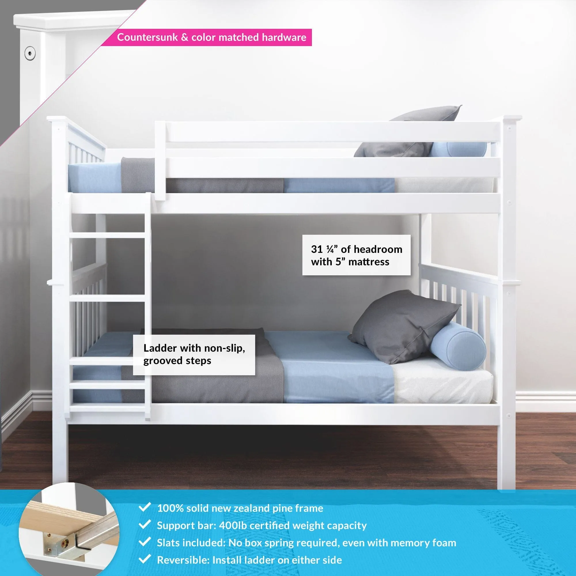 Twin Over Twin Bunk Bed