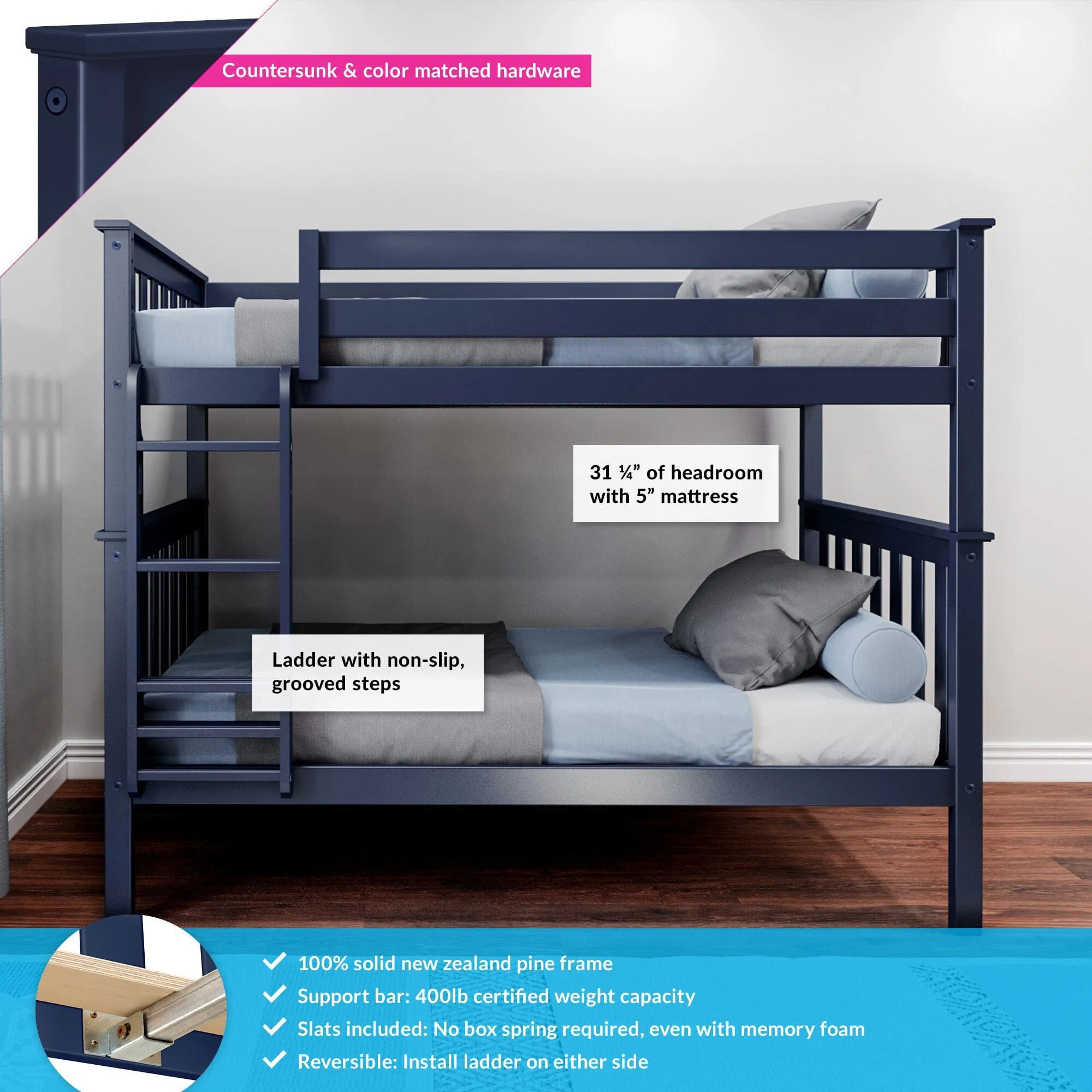 Twin Over Twin Bunk Bed