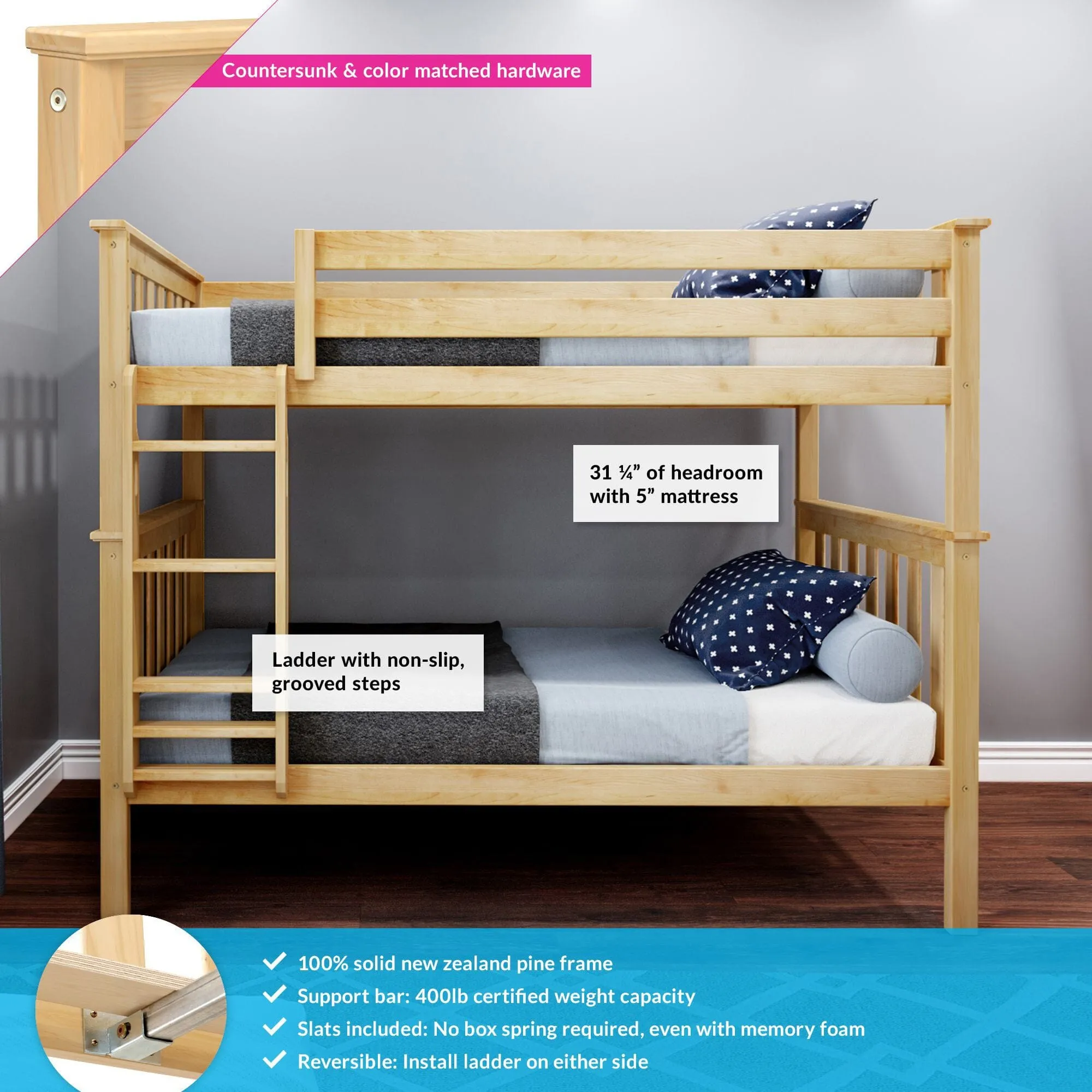 Twin Over Twin Bunk Bed